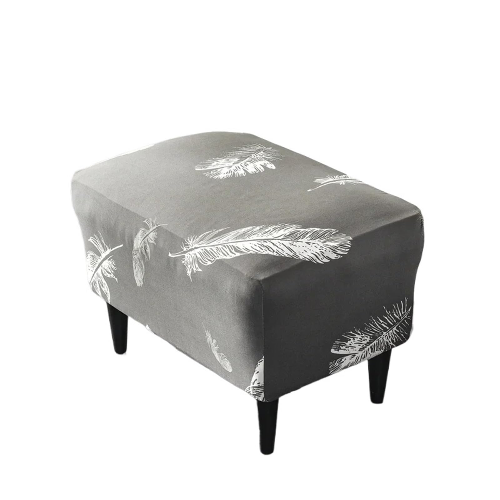 GCYEIDMA Wing Chair Slipcover Floral Printed Wing Chair Cover Stretch Armchair Covers Removable Relax Sofa Slipcovers with Seat Cushion(B12 Footstool Cover)