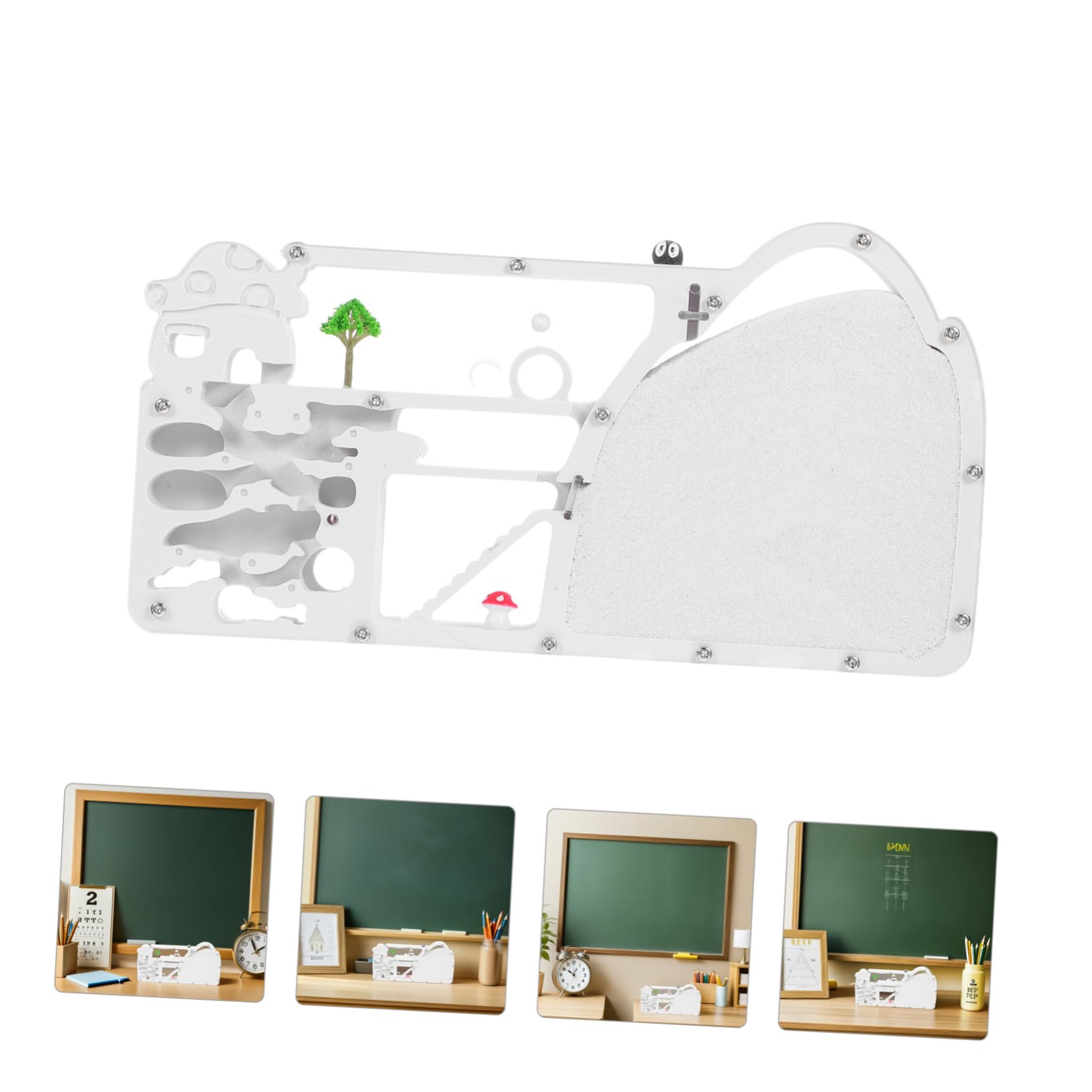 Granja de Hormigas Castillo Blanco Abs para Observación Científica | Kit Científico para Observar el Hábitat Hormigas, Decoracion Colegio, Casa Transparente para Experimentos
