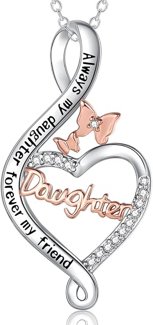 Gifts for Mum/ Nana/ Daughter, S925 Sterling Silver Chain Rose Flower Necklace Jewellery Gifts for Mum Grandma from Daughter Son Grandchildren, Perfect Christmas Mothers Day Birthday Gift with Gift Box