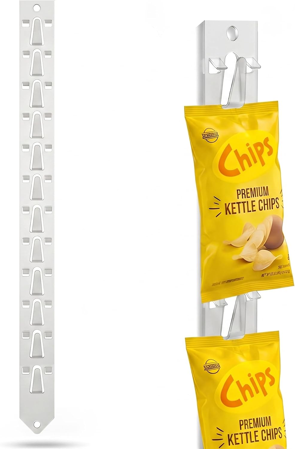 Clip Strip Posi-Lok Display Strip | 22-3/4" Long PL-20, 12 Hooks, | Pack of 10