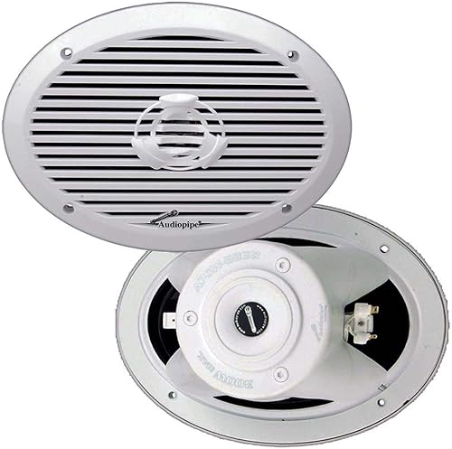 Audiopipe APSW-6932 6x9 "300 vatios 2-Way Coaxial Marine Speaker (par)