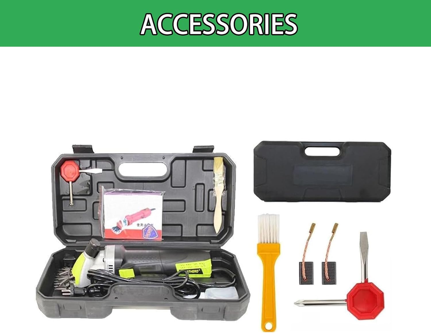 Horse Clippers Cordless US Plug 850W Sheep Shearing Clippers 110V/220V Optional with Adjustable Blades, 6-Speed Multi-Purpose Clippers Professional for Farm Livestock 220V