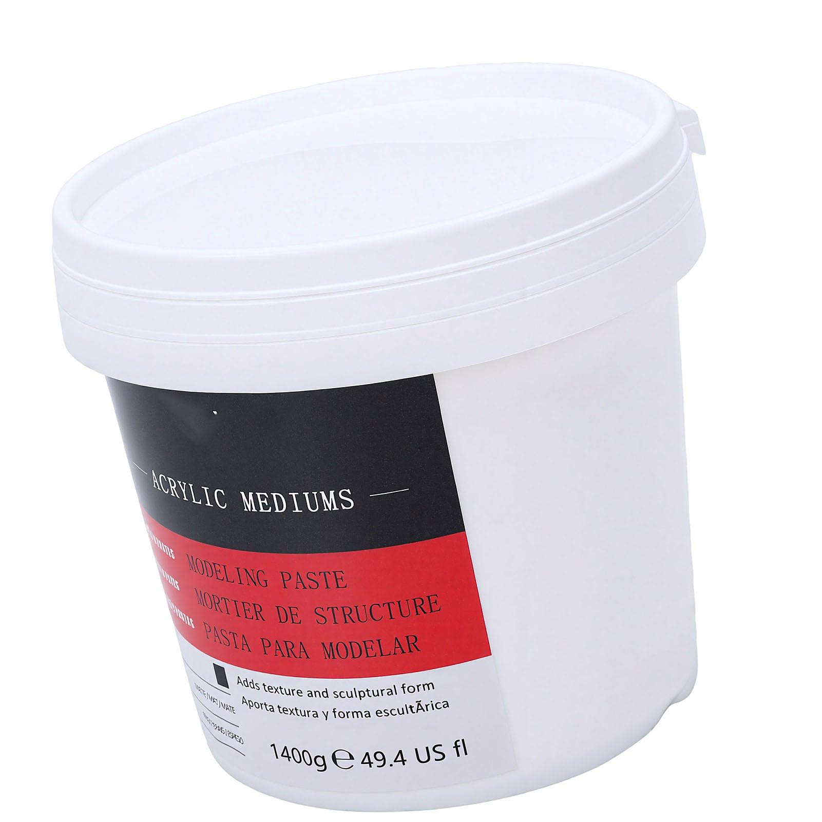 Generic Pasta de Modelado de Textura Acrílica Gruesa de 1400 G para Proyectos Profesionales de Arte y Manualidades