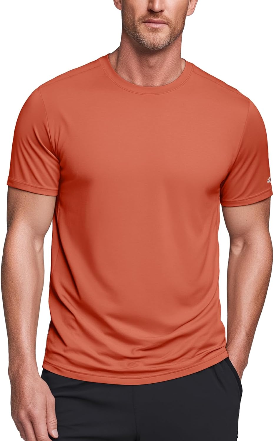 Zengjo Mens Athletic Shirts Moisture-Wicking Quick Dry Workout Tees Lightweight Crewneck T-Shirts for Running Gym Casual Work - Image 2