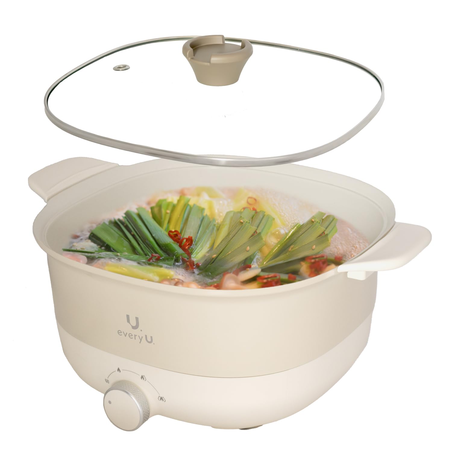 Amazon | every U. 両手電気鍋 5L 温度調整3段階 波型プレート