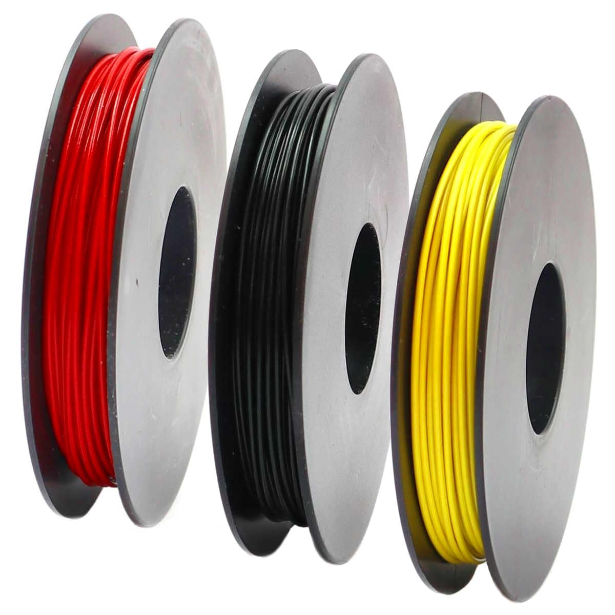 Xenterio Sortiment verzinnte Schaltlitzen 0,25mm² & Schaltdrähte 0,5mm, ingesamt 20x 25m Spulen