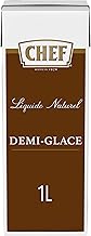 CHEF Signature Fond Demi-Glace, Flüssige Braune Grundsauce, 100% Natürliche Zutaten, Servierfertig, 1er Pack (1 x 1L)
