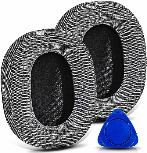 WH 1000XM5 Earpads for WH-1000XM5 (WH1000XM5) by TRANSTEK, Replacement Ear Pads Cushions with High-Density Noise Isolation Foam, Added Thickness-Gray Fabric miniatura 1