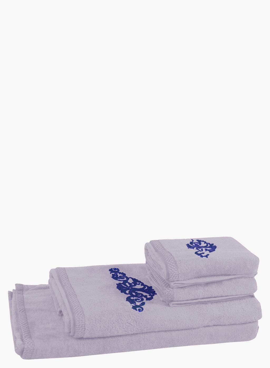 Bombay Dyeing Tulip Collection 100% Cotton Towels Set of 4 Pc (Pink)