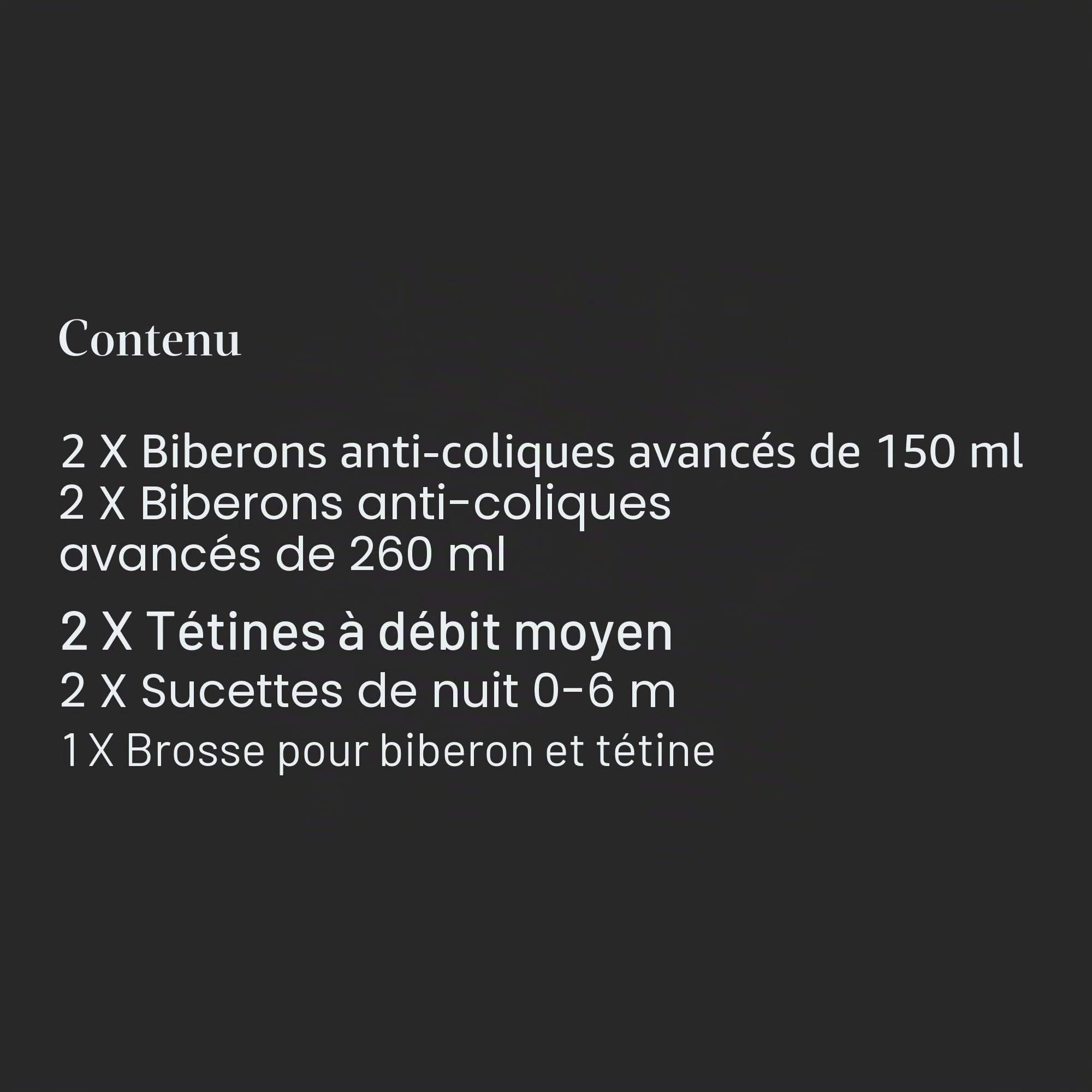 Tommee Tippee Kit de démarrage avancé anti-coliques pour nouveau-né, tétines à débit lent et système de ventilation anti-colique unique, tailles mixtes