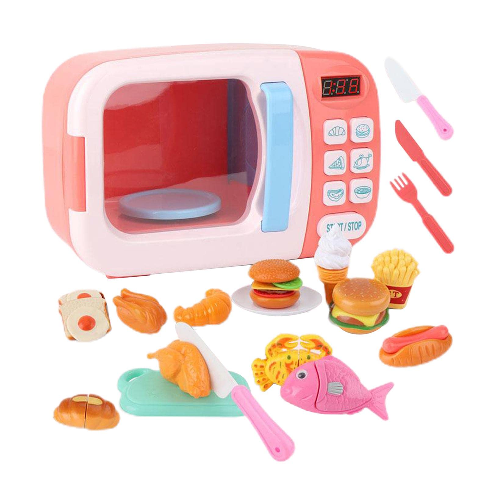 Amazon | T TOOYFUL 電子レンジキッチンおもちゃ おままごとセット