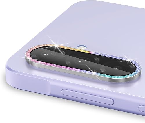 Vista 554 de para Samsung Galaxy Z Flip 7 Protector de Lente de Cámara, Cubierta de Lente de Vidrio Templado con Anillo de Metal Individual, [Fuerte Adhesión] 1