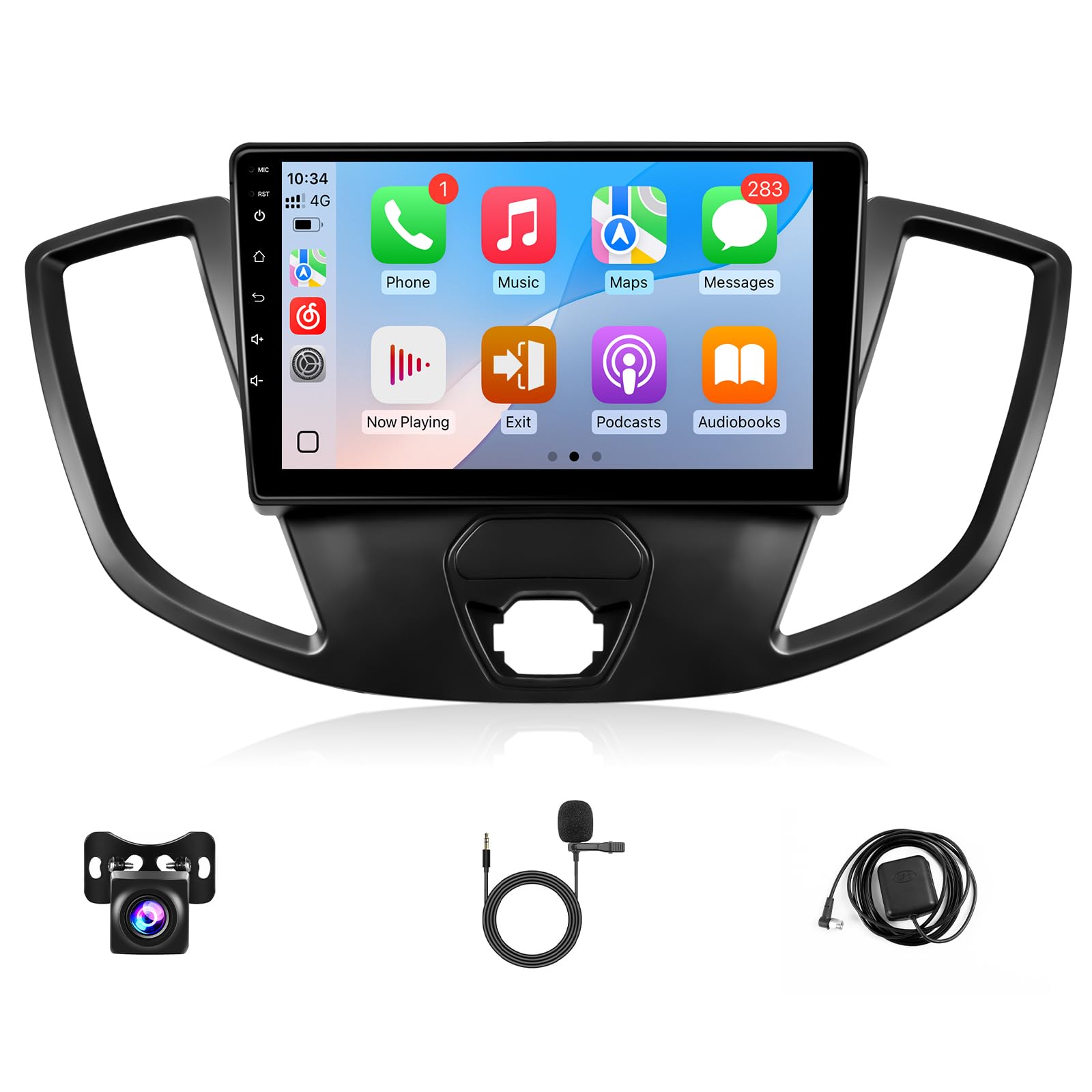 Photo 1 of Leadfan Car Radio for Ford Transit 2013-2019 Stereo with Wireless Carplay Android Auto, 9'' Touchscreen for Ford Transit GPS Navigation Bluetooth WiFi Rear Camera FM Mirrorlink Split Screen?Fit JBL?