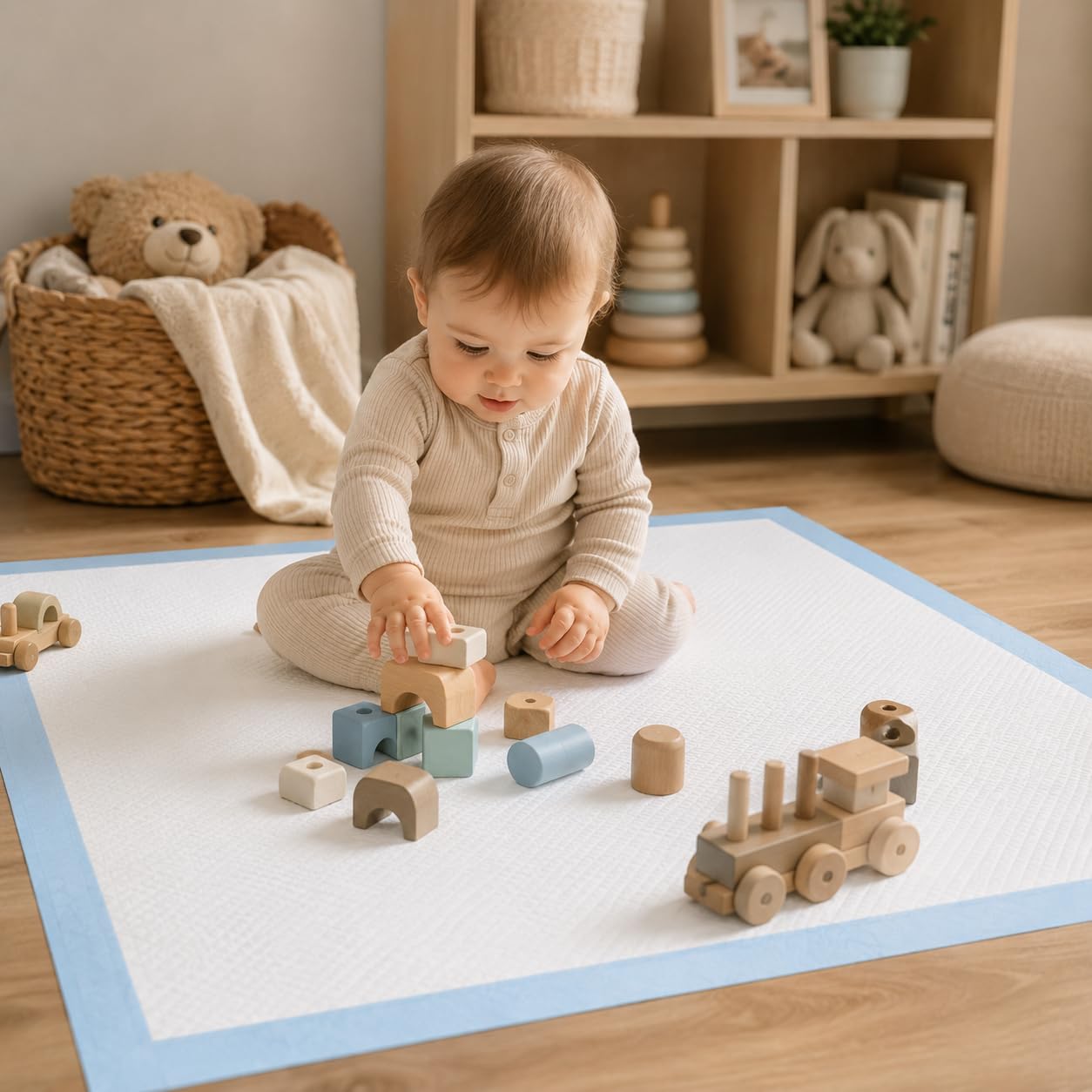Aluz Jednorazowe Podkłady Higieniczne Dla Dzieci i Seniorów 50 sztuk 60x90 cm Miękkie