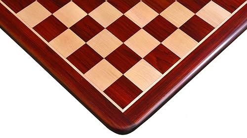 Solid Wooden Chess Board Blood Red Bud Rosewood (Padauk) 23" - 60 mm