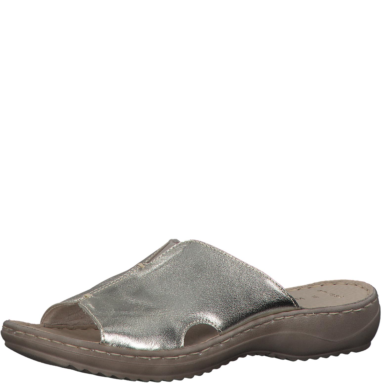 MARCO TOZZI Women's 2-27901-42 Mule, Platinum, 5