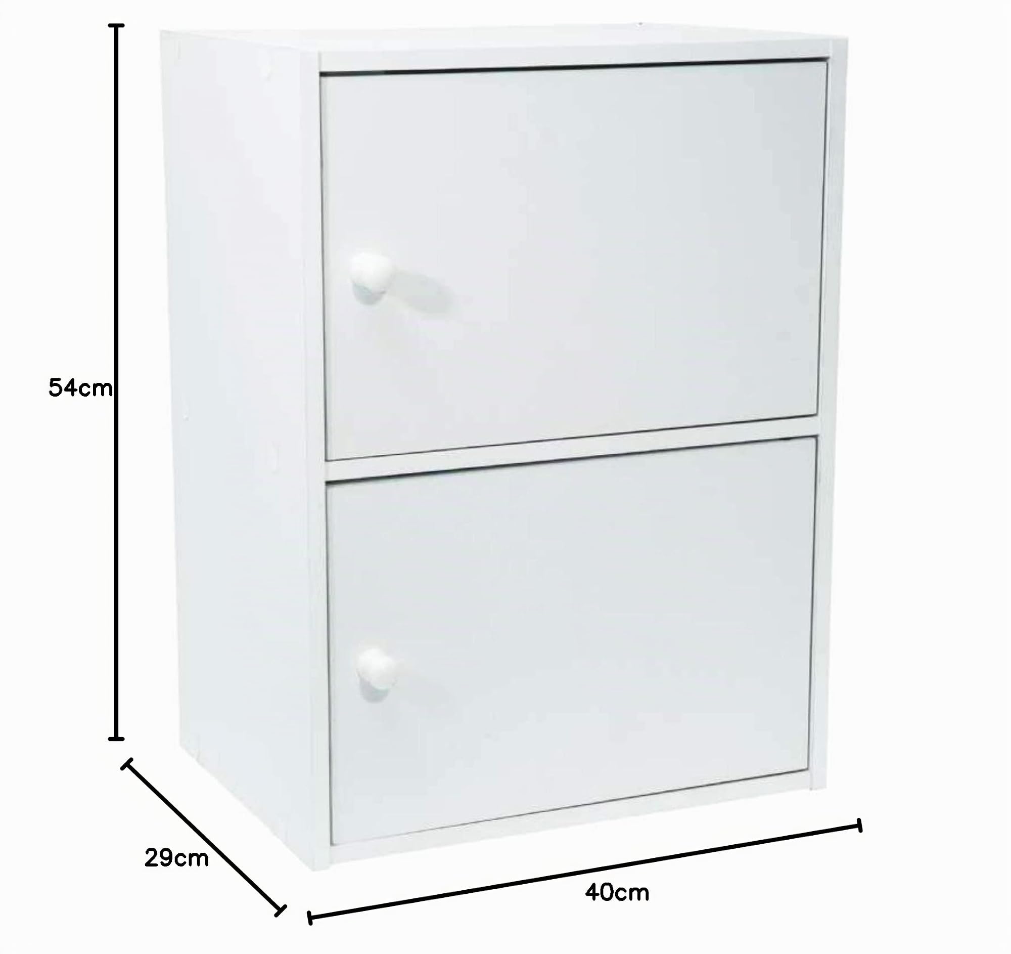WERKA PRO Mobile Bianco con Porte 2 Porte (54 x 40 x 29 cm)