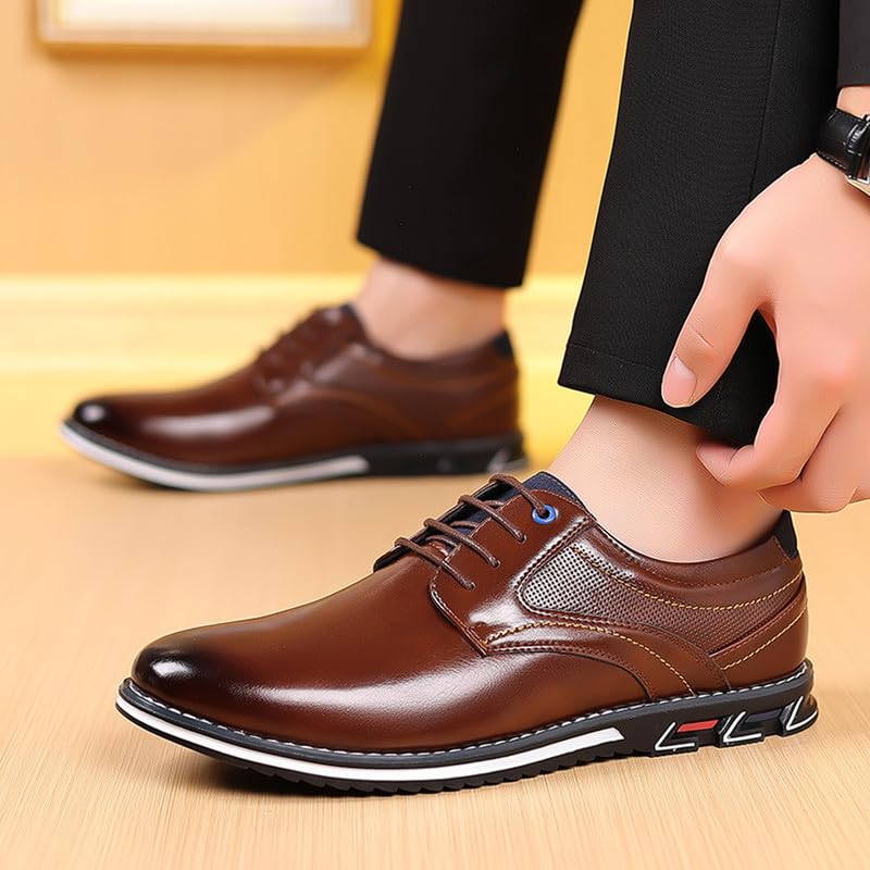 Men’s Casual Dress Oxfords Shoes Office Business Loafers Comfortable Walking Shoes3