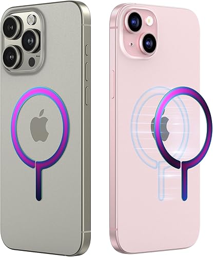 Miniatura 8 de Magsafe - Anillo de placa de metal con imán de alta calidad, ultrafino, kit de adaptador de conversión universal para funda de teléfono, cargador