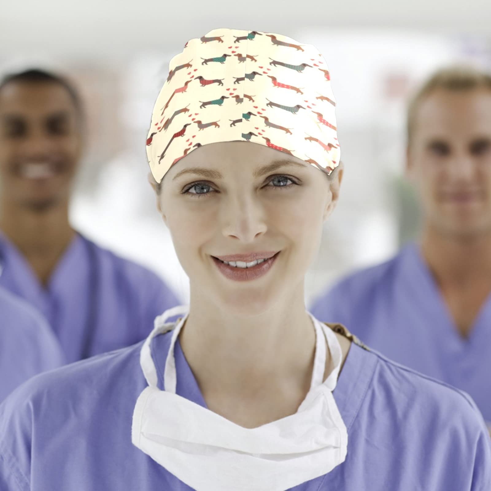 Cappello da lavoro da donna regolabile con bottoni a fascia per sudore