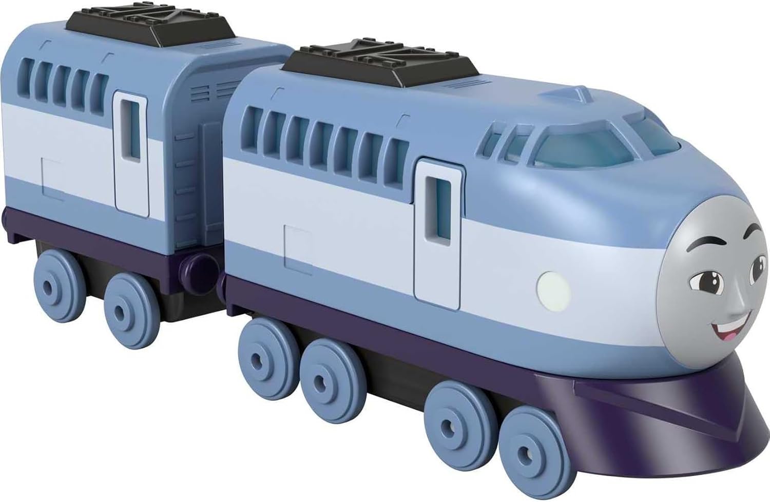 Thomas & Friends by Fisher-Price Toy Train, Large Push-Along Die-Cast Kenji Engine & Cargo Car from the Classic & All Engines Go Series image 4