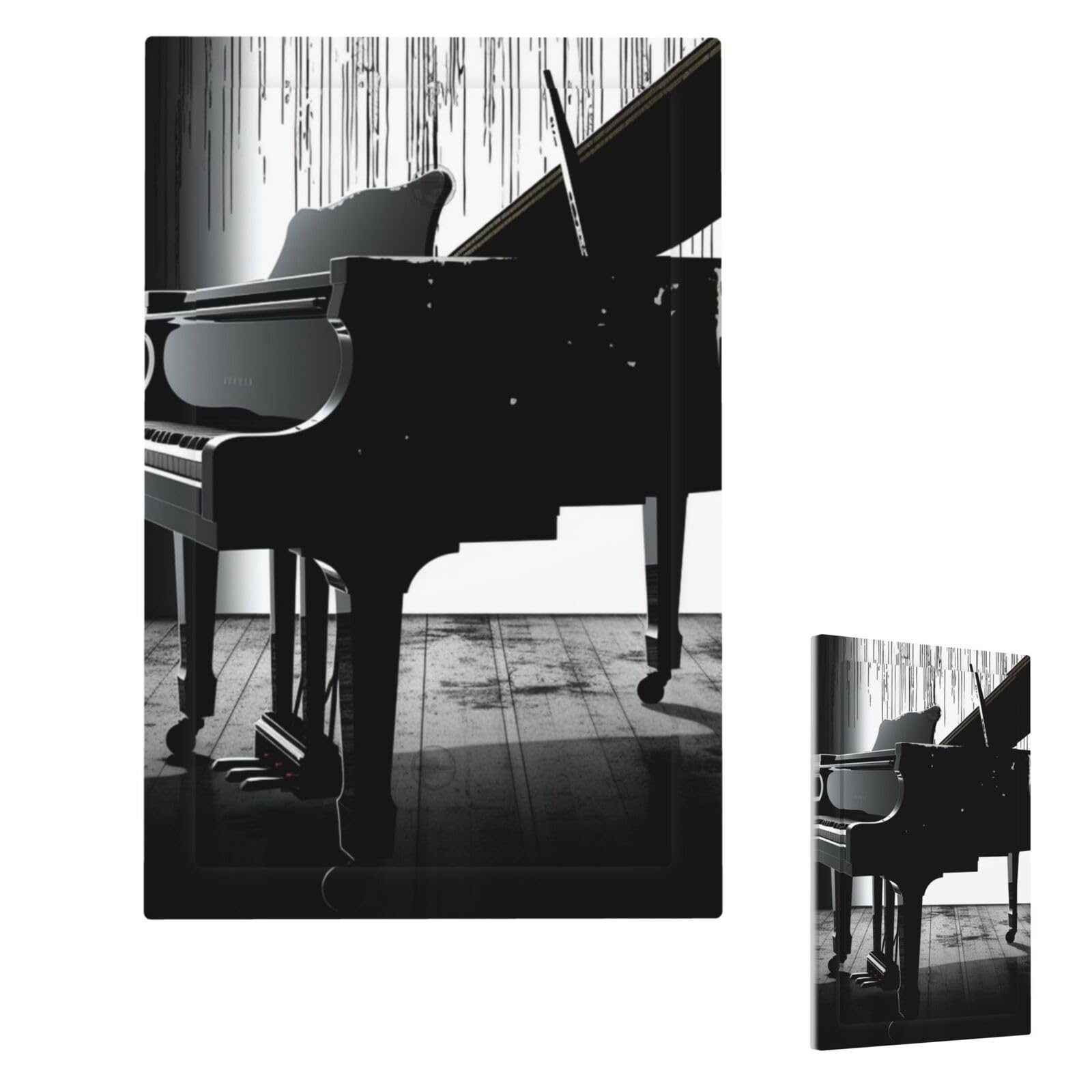 Piano Wall Plate Cover Modern Decorative 1 Gang Light Switch Cover Unbreakable Receptacle Outlet Covers For Living Room Bedroom Home Decor Single Blank