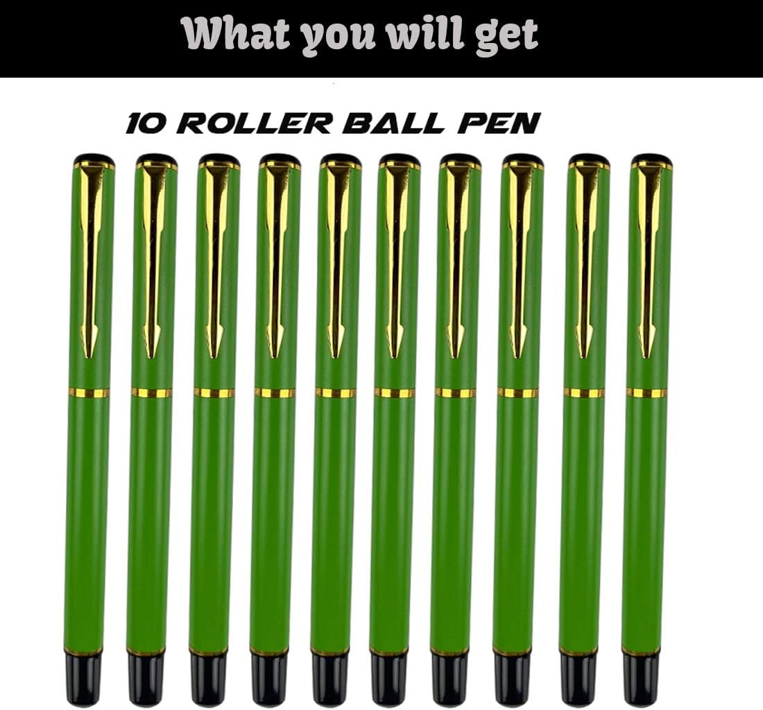 Ancolo Personalized Office Pens with 10 Free Black Ink Refill-Engraved with Your Message for Left and Right Handed with Gift Case Gift for Writers/Journalist/Office Supplies