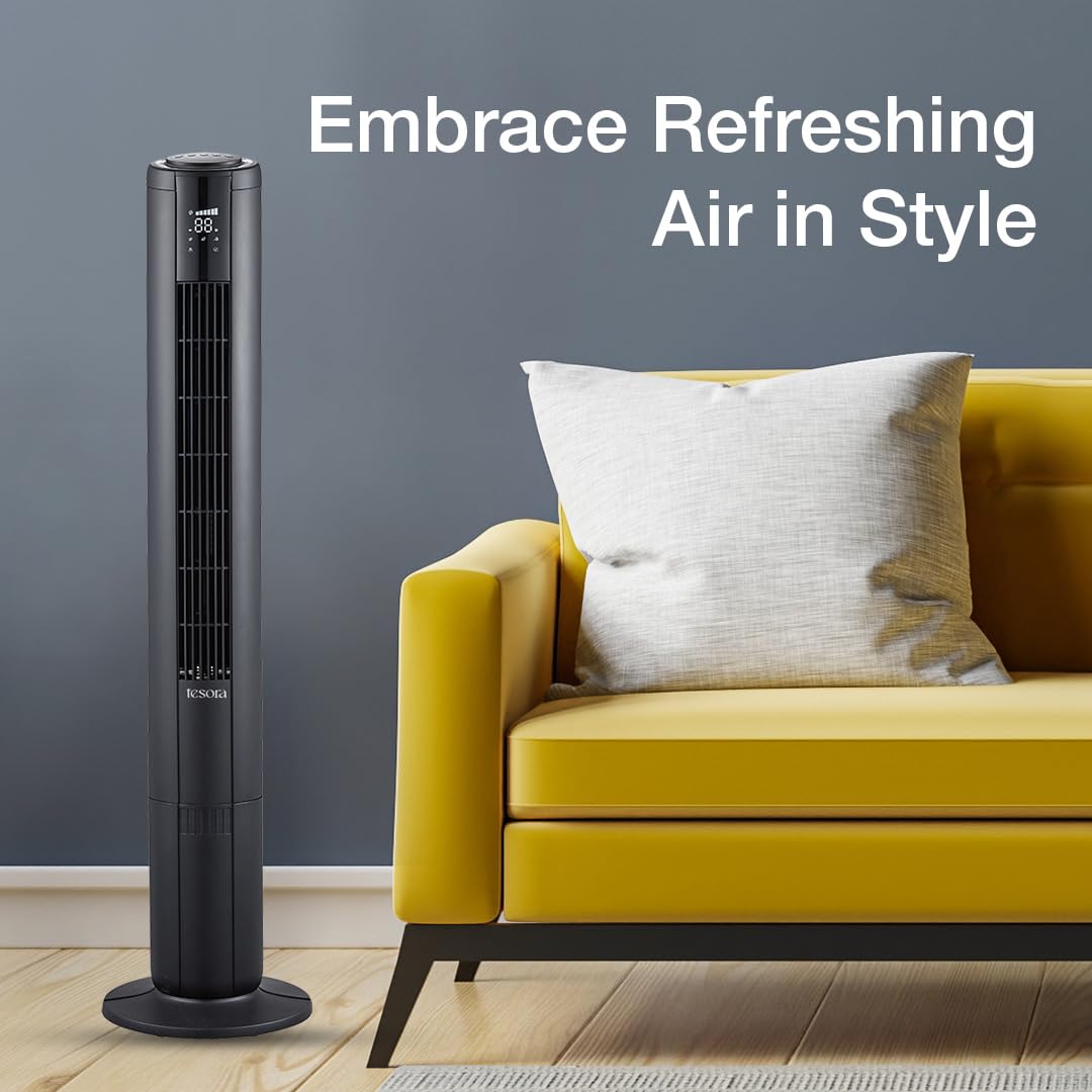Tesora - Inspired by you Aero Stream Tower Bladeless Fan (Black) 3
