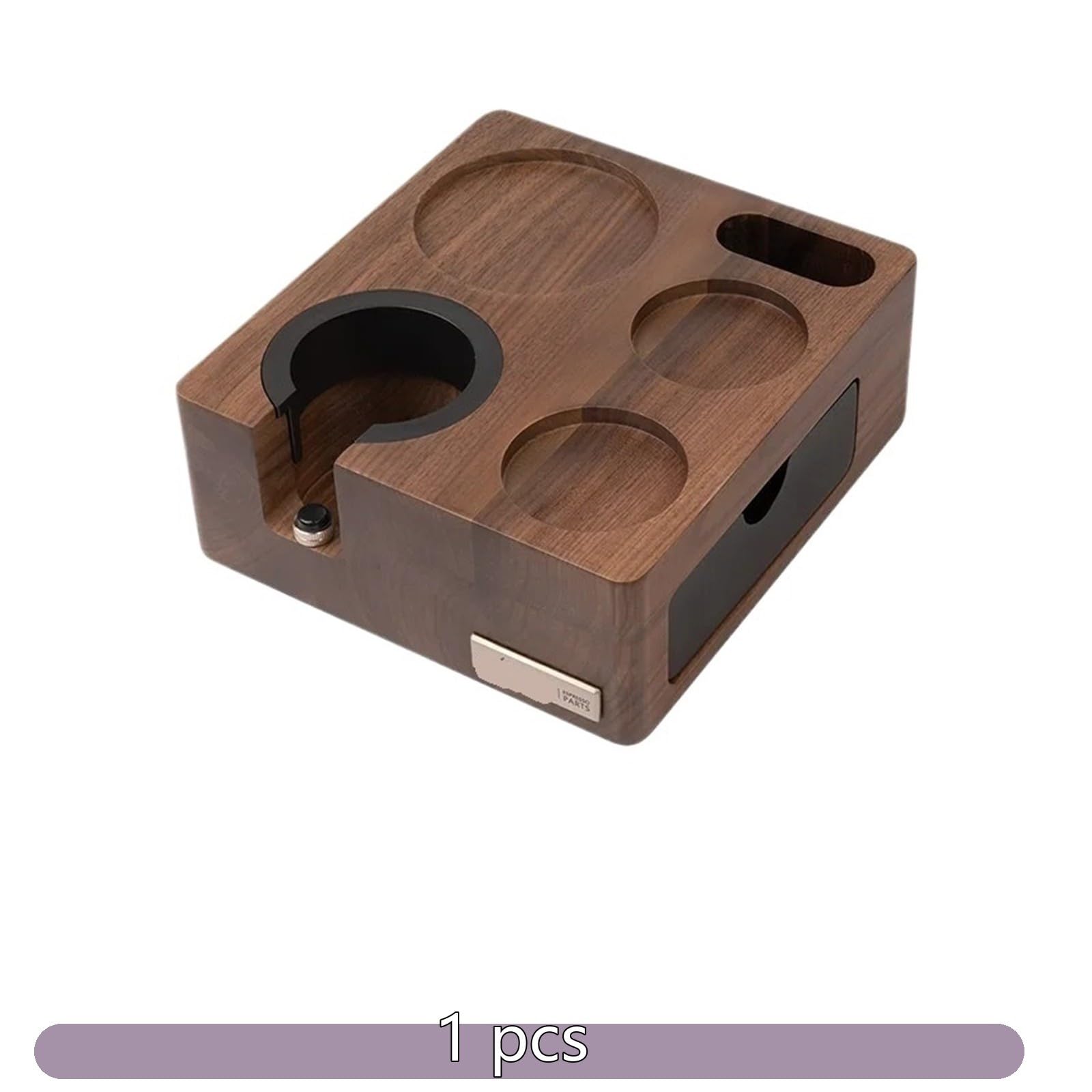 Stazione Di Pigiatura Del Caffè, Compatibile Con Feepie, Dispenser for Polvere Multifunzione In Noce 51-58 Mm Base for Riporre Utensili for Caffè Espresso Parti for Barista(58mm)