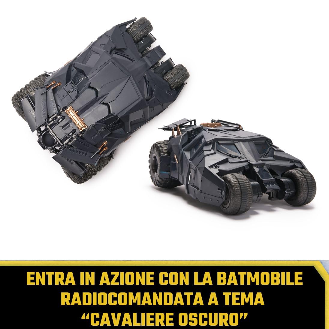 DC Comics, Batmobile Radiocomandata da "Batman il Cavaliere Oscuro". Giochi per Bambini e Bambine, 3+ Anni