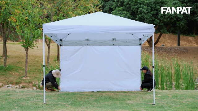 FANPAT 10x10 Canopy Sidewalls for Canopy Frame, White (3Pcs Sidewalls Only)