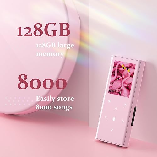 Miniatura 2 de Reproductor Mp3 de 128 GB con Bluetooth 5.2, reproductor de música COCONISE con altavoz, calidad de sonido sin pérdidas, con radio FM, grabación de