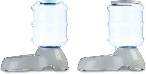 Miniatura 7 de Yaxa Basics Dispensador automático de agua para perros y gatos con alimentador por gravedad, paquete de 2, pequeño, capacidad de alimentos de 6