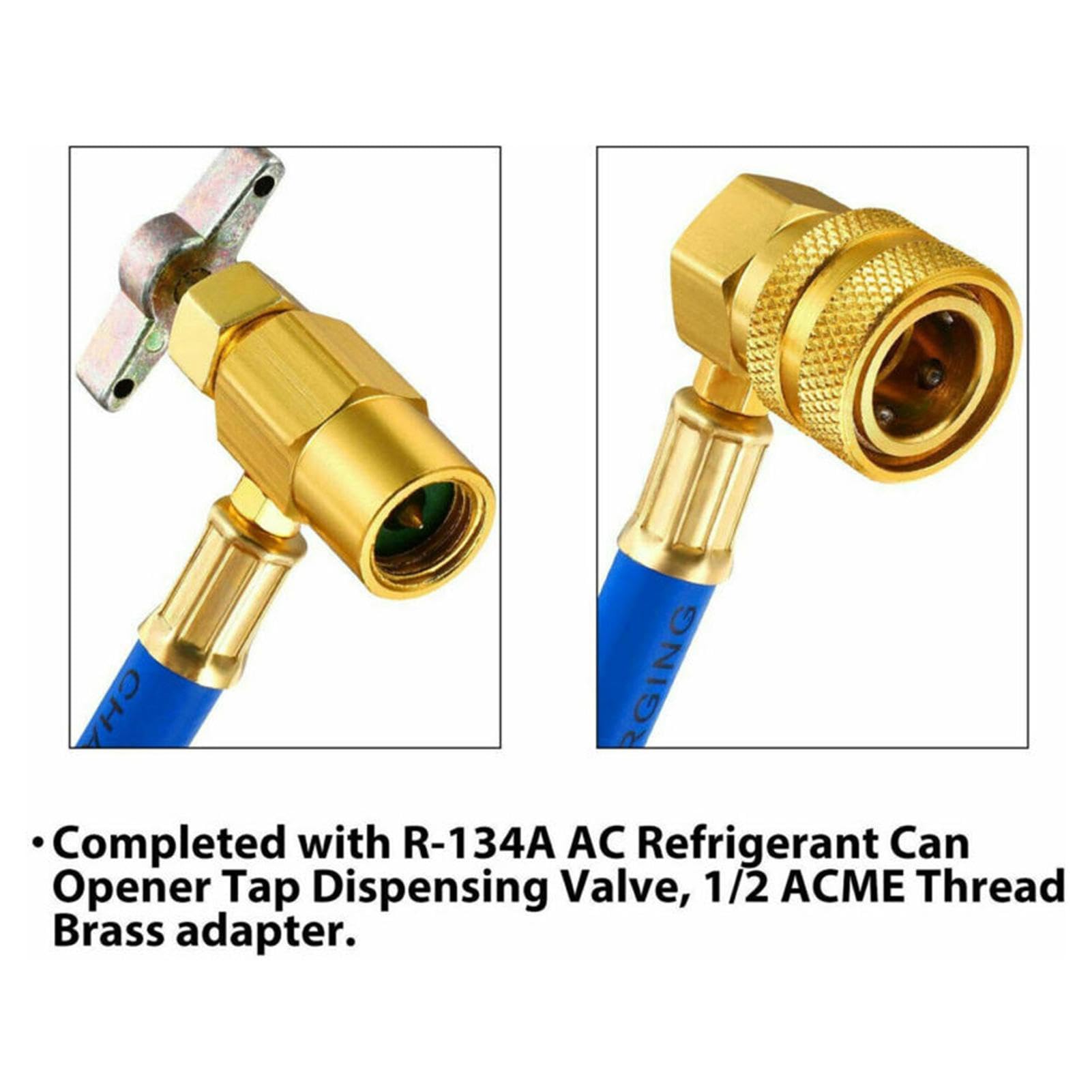 Amazon.co.jp: iBaste R134A 冷媒キットツール、自動冷媒再充填キット 
