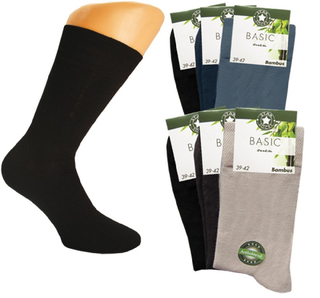 Star Socks 6 pares de calcetines de BAMBÚ Hombre Mujer De Salud Calcetines