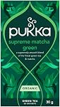 Pukka Supreme Matcha Green Organic Tea - 20 Count (Pack of 1), Whole Leaf Green Tea & Finest Matcha, Caffeinated, Plant Based Biodegradable Tea Bags, Enjoy Hot or Iced
