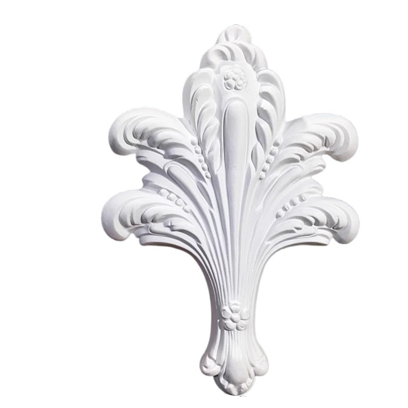 Moldura de esquina de PU 22.5x15.9cm calcomanía elegante para decoración de muebles