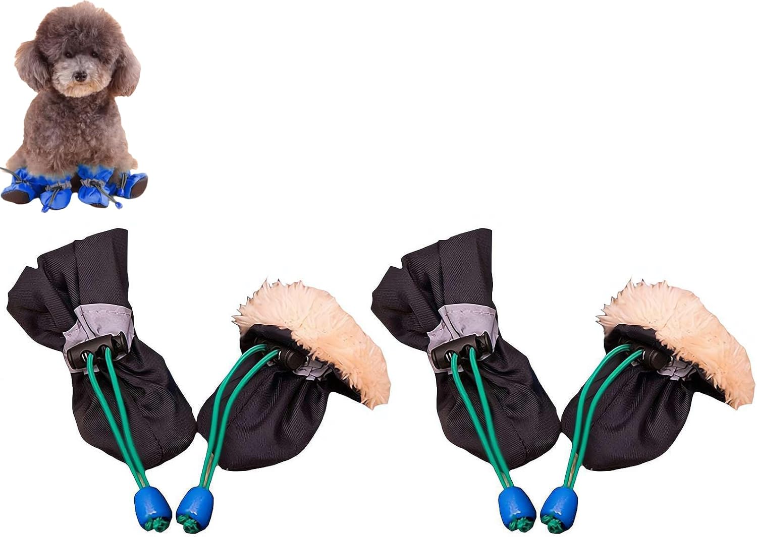 Dog Boots Paw Protector,Dog Snow Boots,AntiSlip Winter