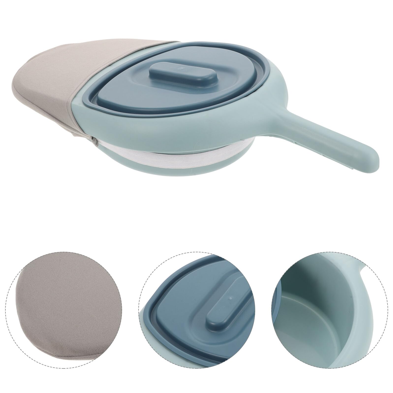 Padella da Letto con Manico in Plastica, Forma Rotonda | Compatta e Facile da Usare, Semplice da Pulire, Ideale per Casa e Auto Colore Casuale