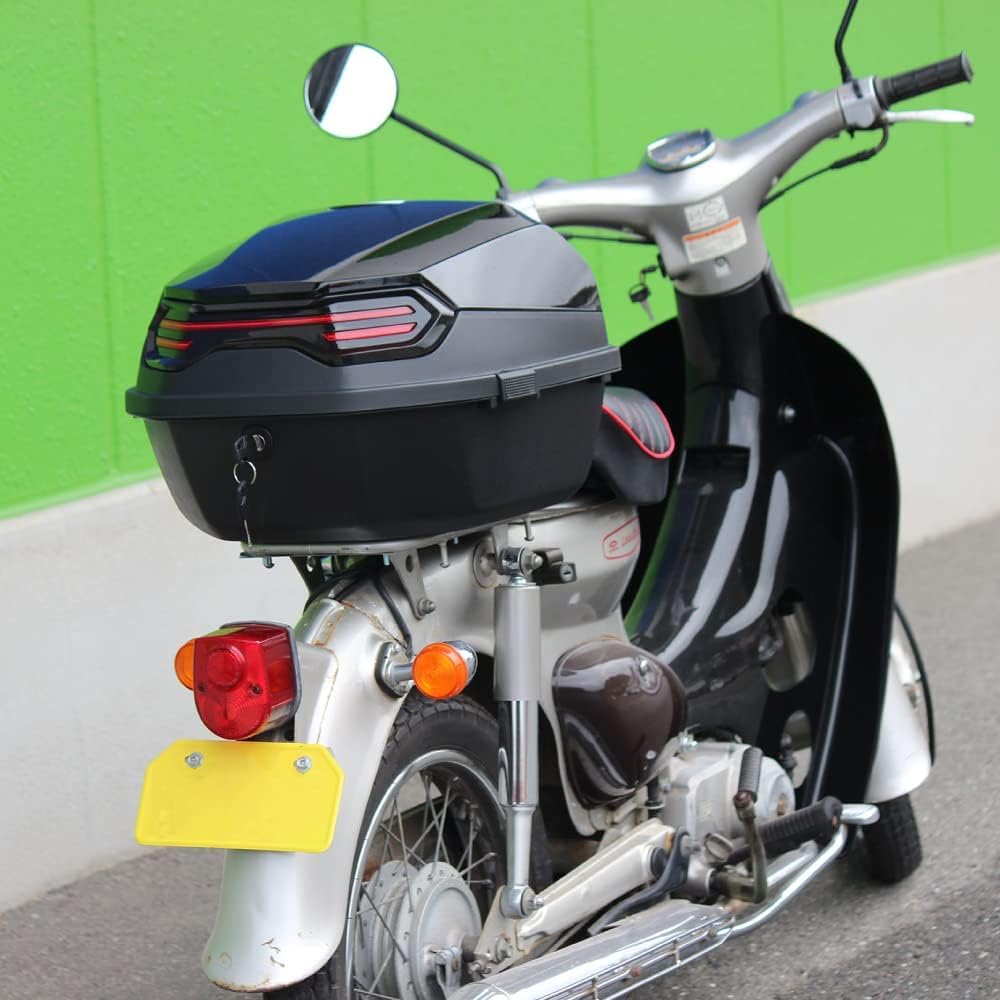 Amazon | バイク リアボックス 44L トップケース バイクボックス 