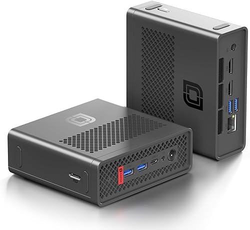 jumper Mini PC, 16 GB RAM 1024 GB SSD, Intel N100 de cuatro núcleos (hasta 3.4 GHz), mini computadoras con gráficos 4K UHD, WiFi 6BT 5.0Dual HDMI,