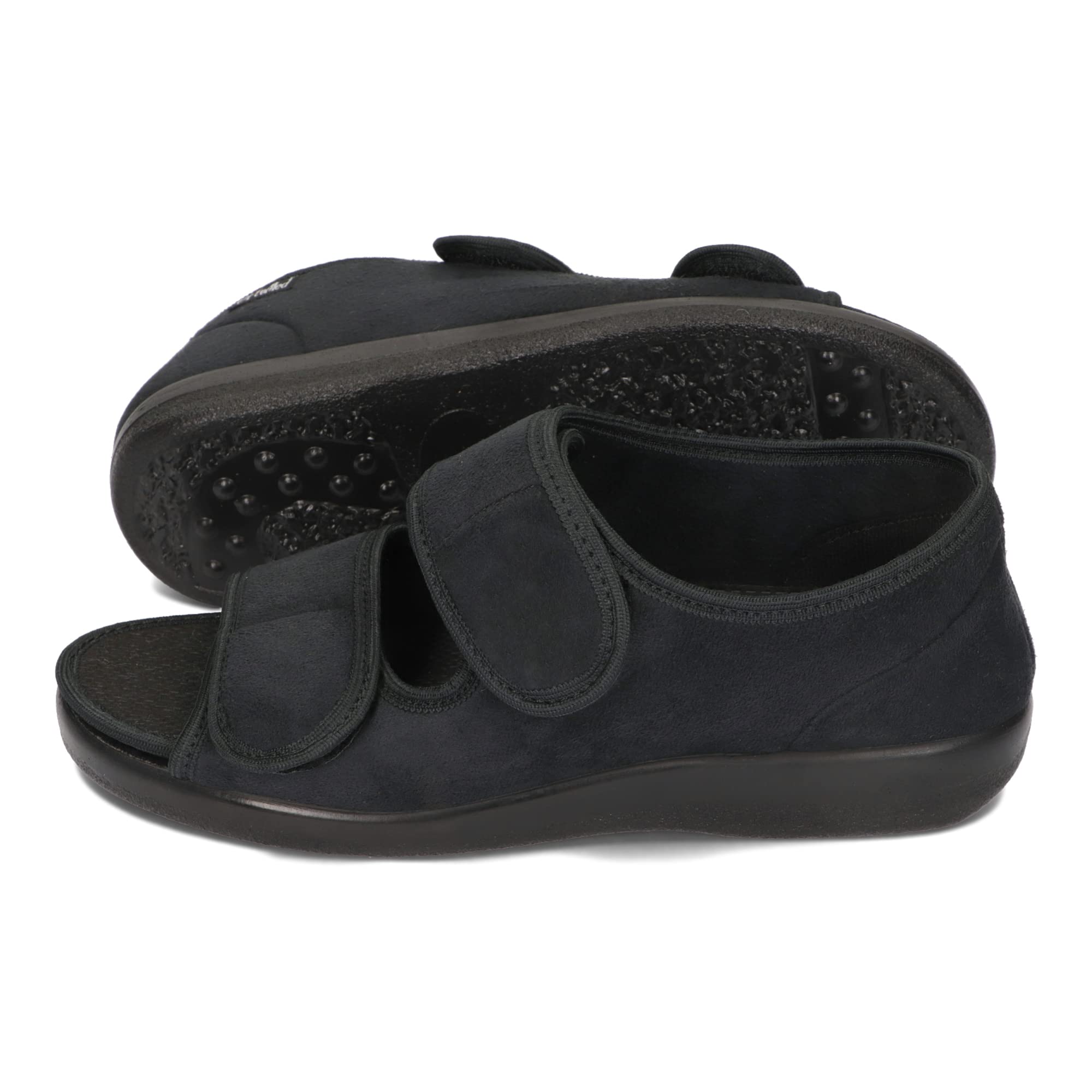 Orthopädische Sandalen Damen Herren Klettverschluss Weit