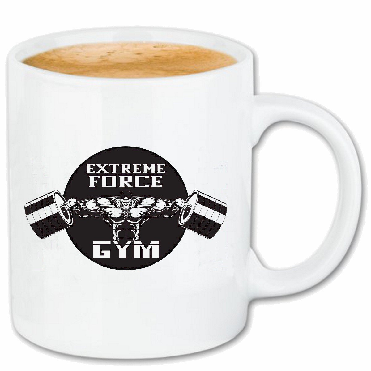 Reifen-Markt Tasse à café Bodybuilder avec Poids DE