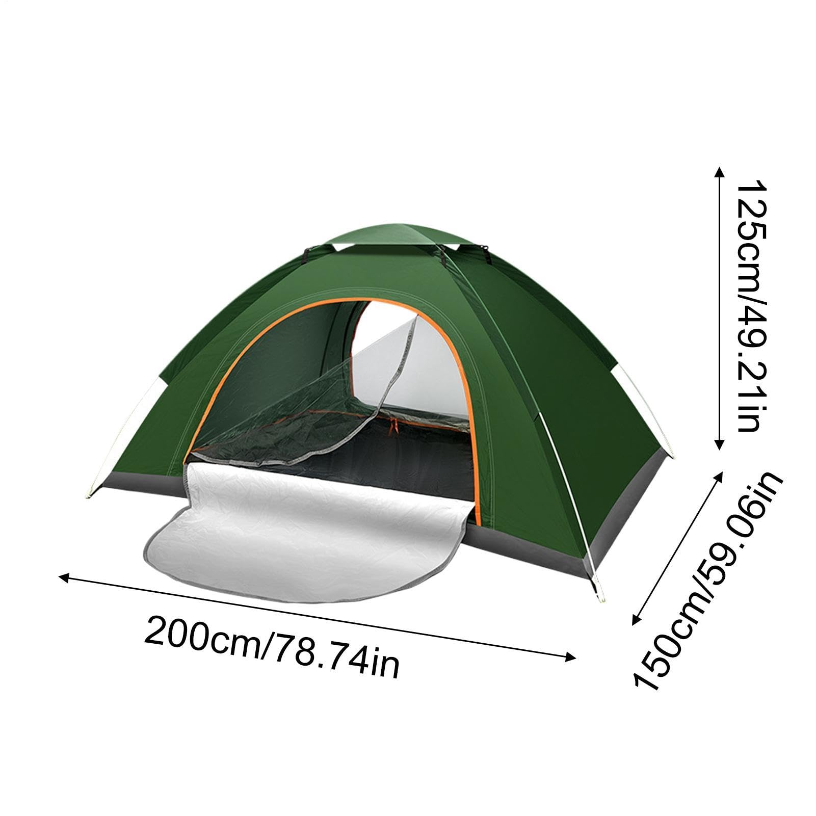 Tenda da campeggio esterna Istantanea portatile impermeabile traspirante | Tende da campeggio per 2 persone per escursioni estive, trekking e zaino, viaggi, vacanze e j