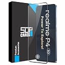 SupCares Tempered Glass for Realme P4 (6.77 Inch) With Installation Kit | 9H Edge to Edge Screen Protector | Black gallery image