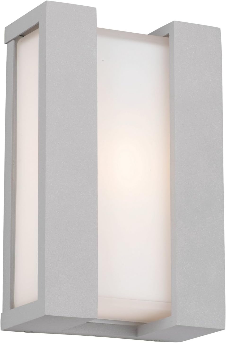 Forecast Lighting F8540-10 Newport One-Light ADA Exterior Wall Light with Etched White Opal Glass, Graphite Finish