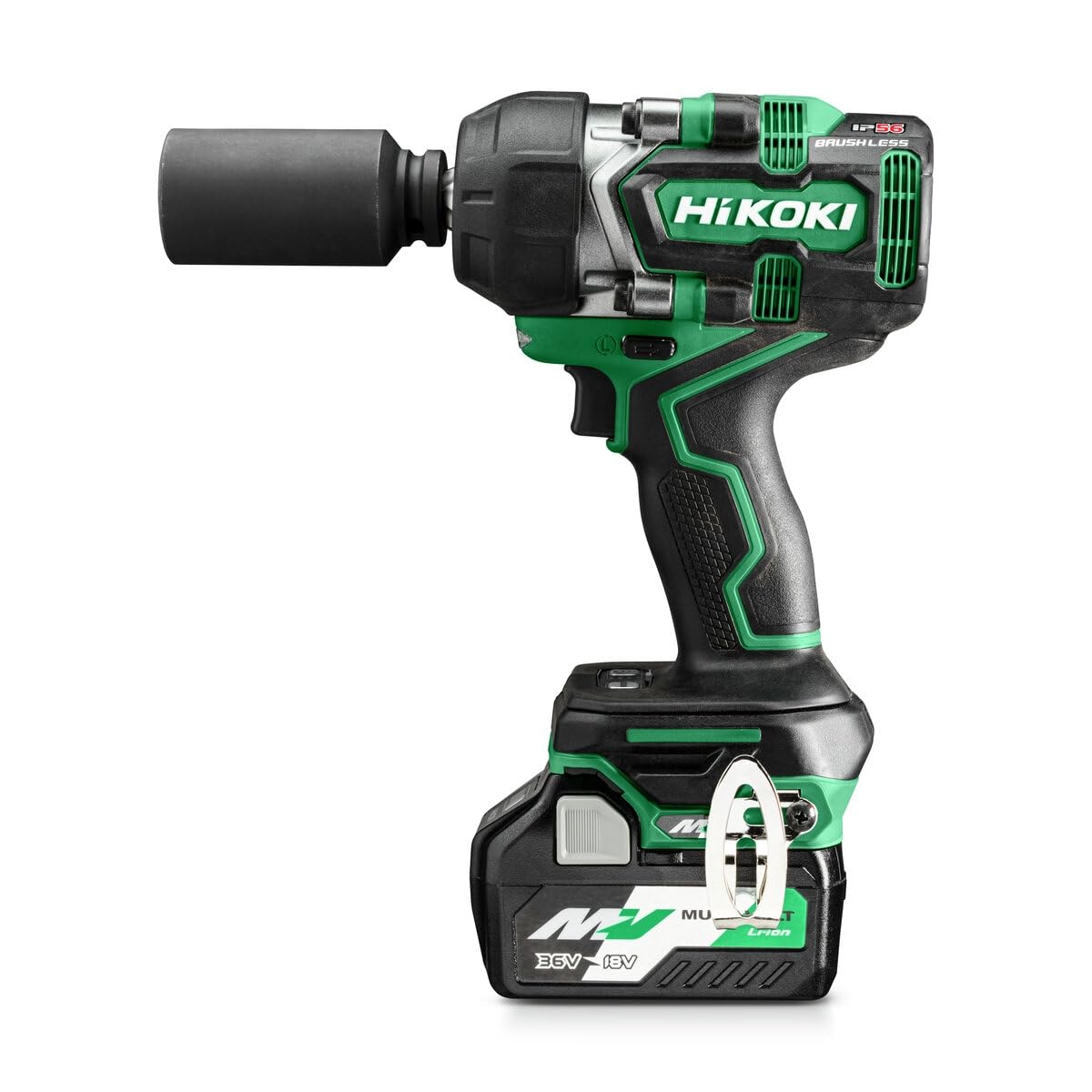 HiKOKI WR36DEJRZ - Avvitatore a impulsi brushless da 36 V con coppia di serraggio 770 Nm, 2 batterie, caricabatterie e custodia