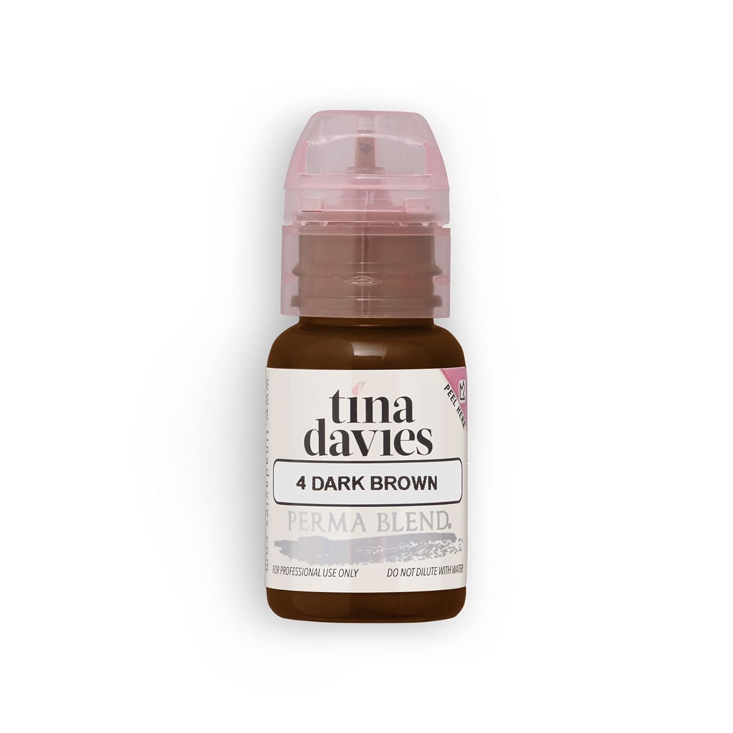 Tina Davies Professional X Perma Blend Brow Pigment - &Aacute;lland&oacute; szem&ouml;ld&ouml;k smink - T&oacute;nusra igaz sz&iacute;nek - Magas visszatart&aacute;s - S&ouml;t&eacute;tbarna, 12oz