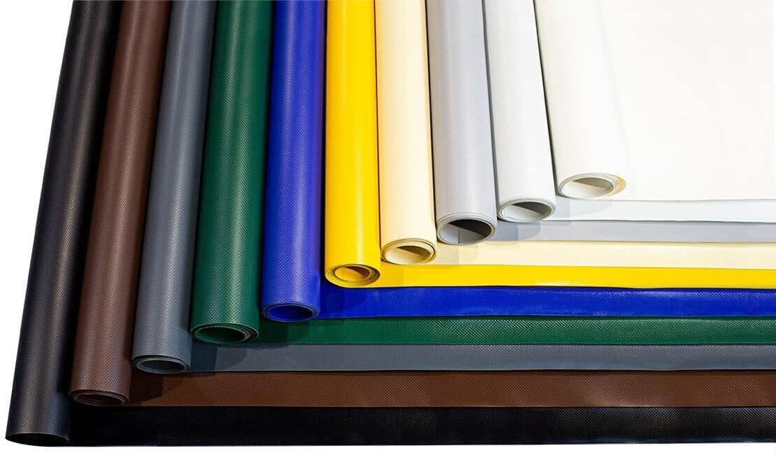 ANKO PLANEN PVC plandeka ochronna 700 g/m², ciężka, wodoodporna, odporna na UV i rozdarcia – matowa plandeka samochodowa do ogrodu, przemysłu, basenu i przyczepy (jasnoszary, 3 m x 4 m)