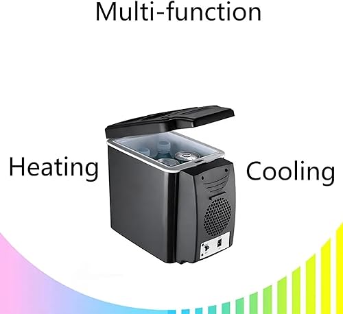 Miniatura 3 de ERICAT Mini refrigerador del coche, refrigerador portátil 6L, 15-20C, 6 botellas, bajo ruido, para dormitorio, oficina, coche